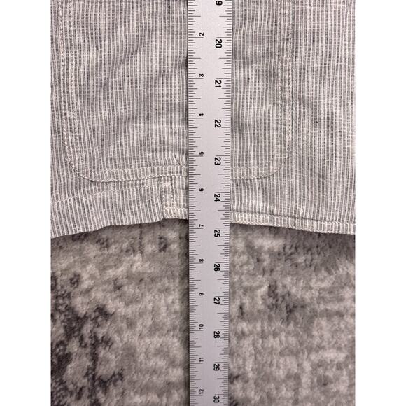 Eileen Fisher Blazer XL Womens Hemp Organic Cotton Lightweight Striped Jacket - Picture 6 of 8